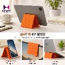 Silicone Foldable Stand for Flexible Support And Bending,Compatible with Phones, Tablets, And Laptops, Orange