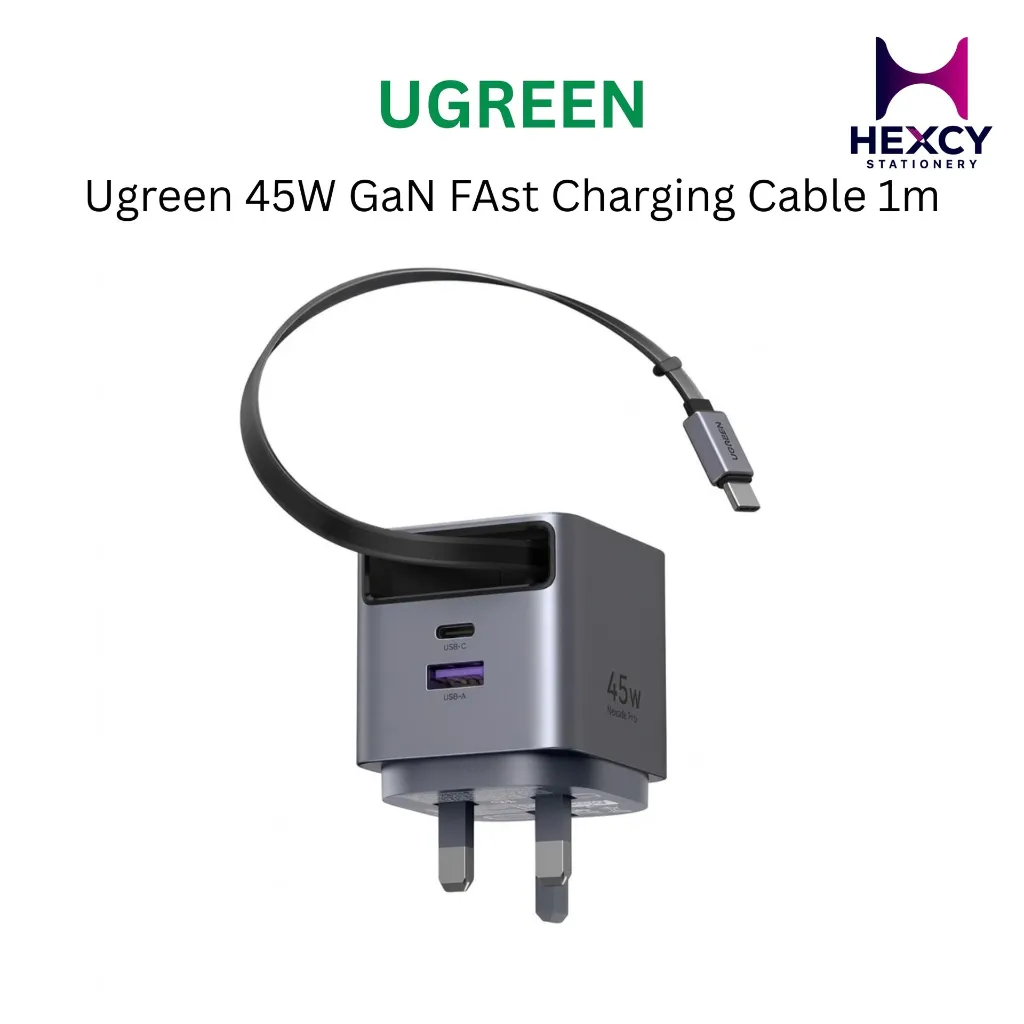 Ugreen 45W GaN FAst Charging Cable 1m