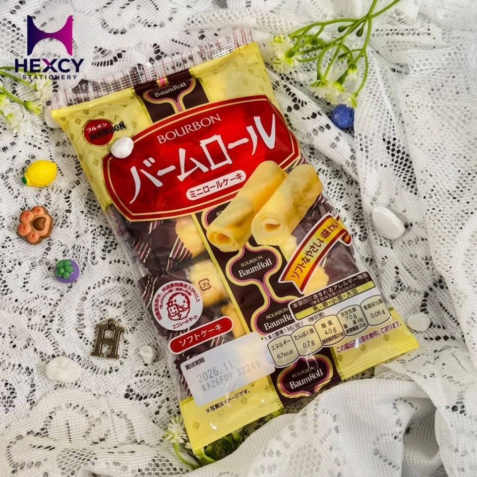 Bourbon Baum Roll (White Cream)(Mini-Rolled Cake)
