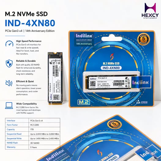 Indilin x PCIE SSD 1TB