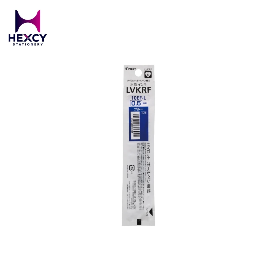 Pilot LVKRF100EF10L Rollerball Pen Refill, LVKRF V-Cone Knock, 0.5 mm