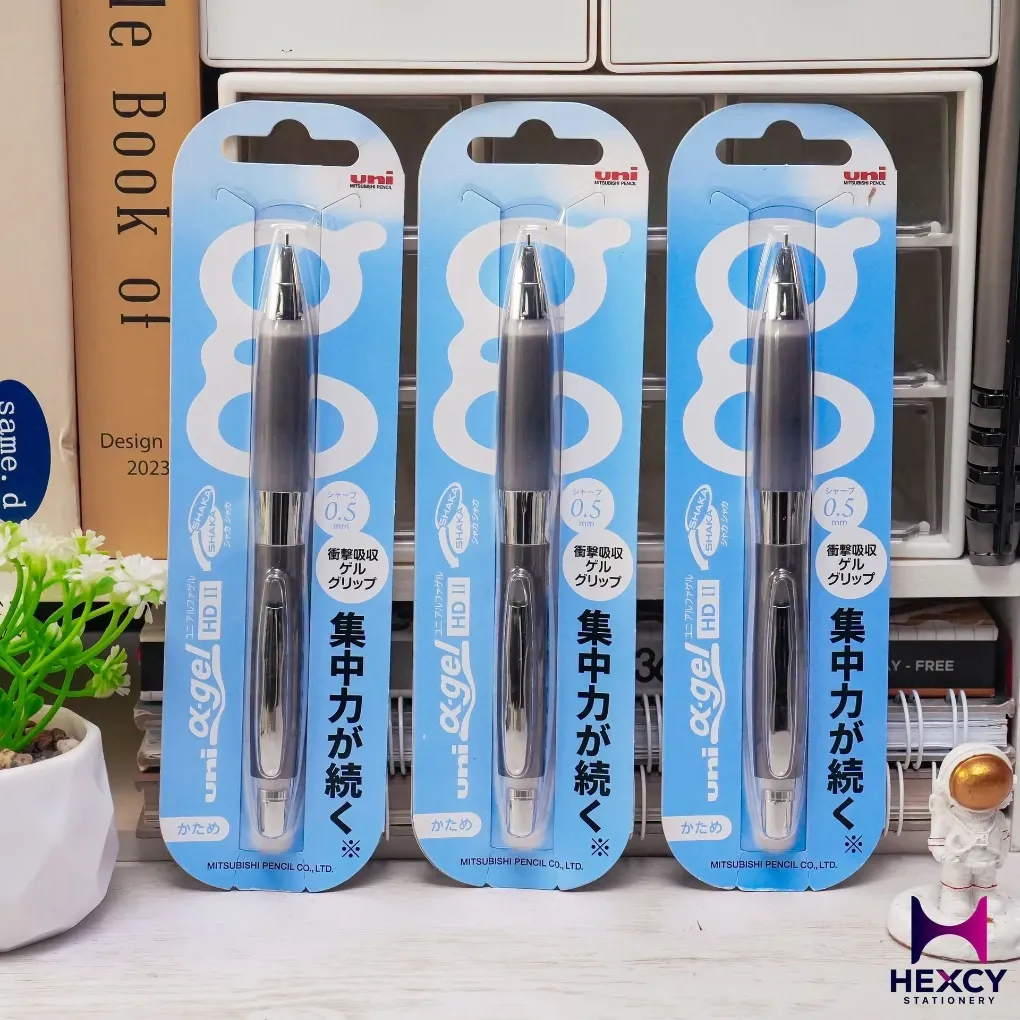 [M5-619GG 1P.43] Mitsubishi Pencil Mechanical Pencil Alpha Gel 0.5 mm (Gun Metallic)