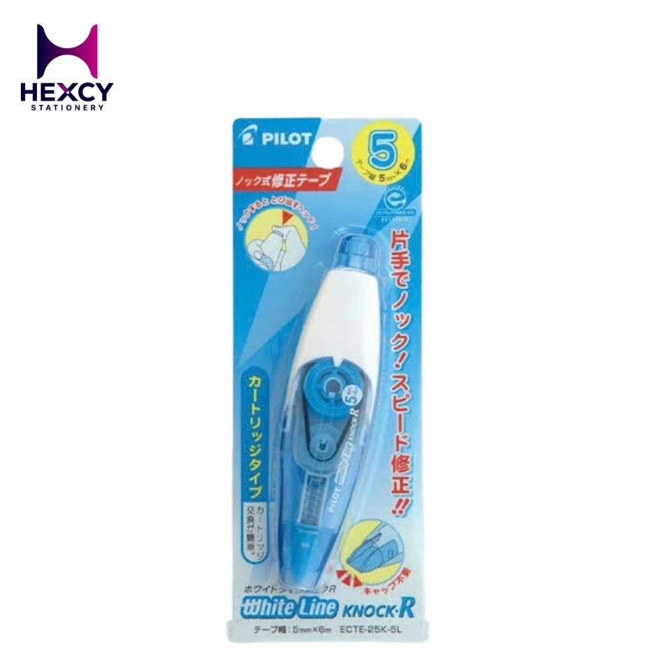 [ECTE-25K-5L] PILOT Correction Tape White Line Knock R-5mm(Cartridge Type)