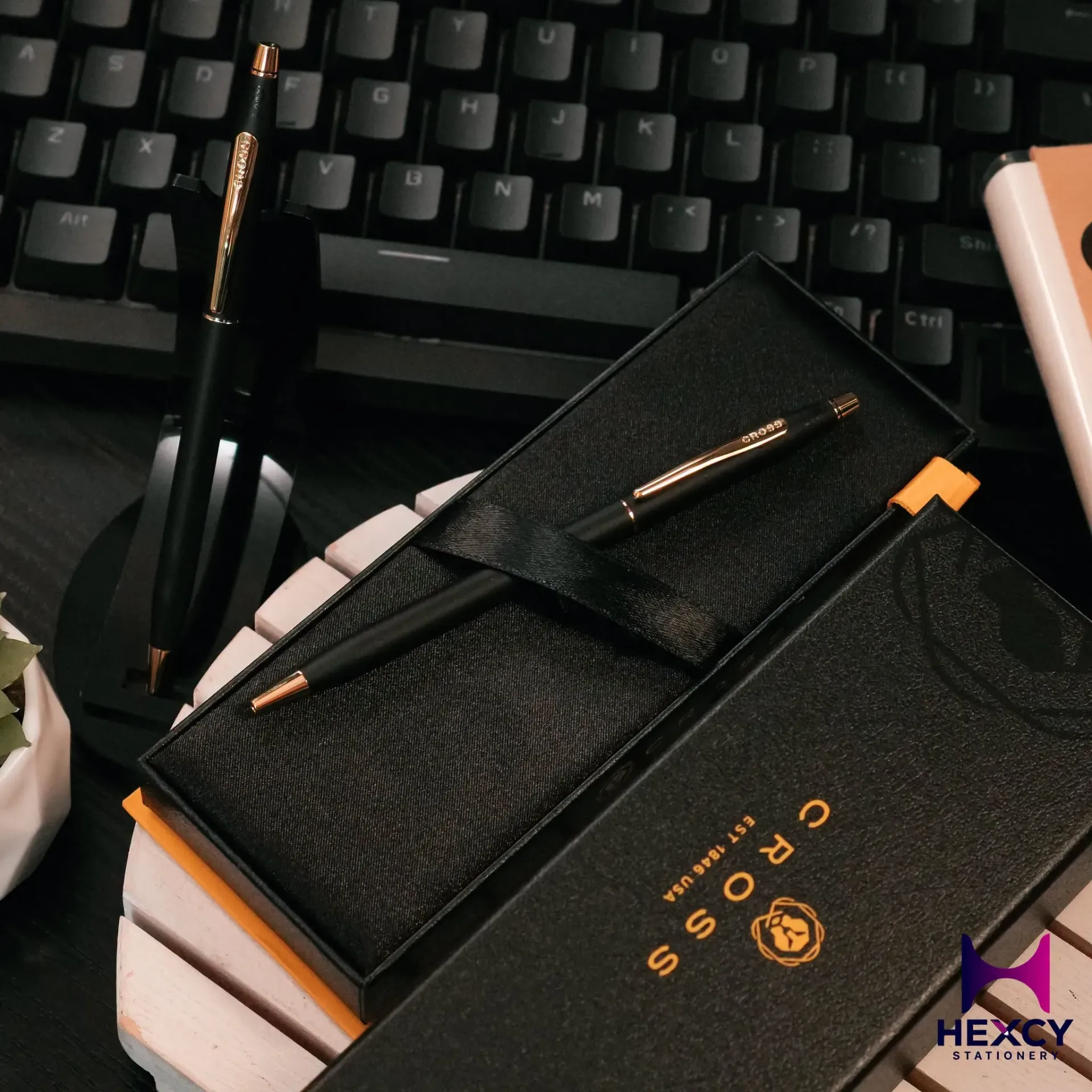 Cross Classic Century Classic Black in Premium Gift Box Premium Permanent Ballpoint Pen, Medium Point