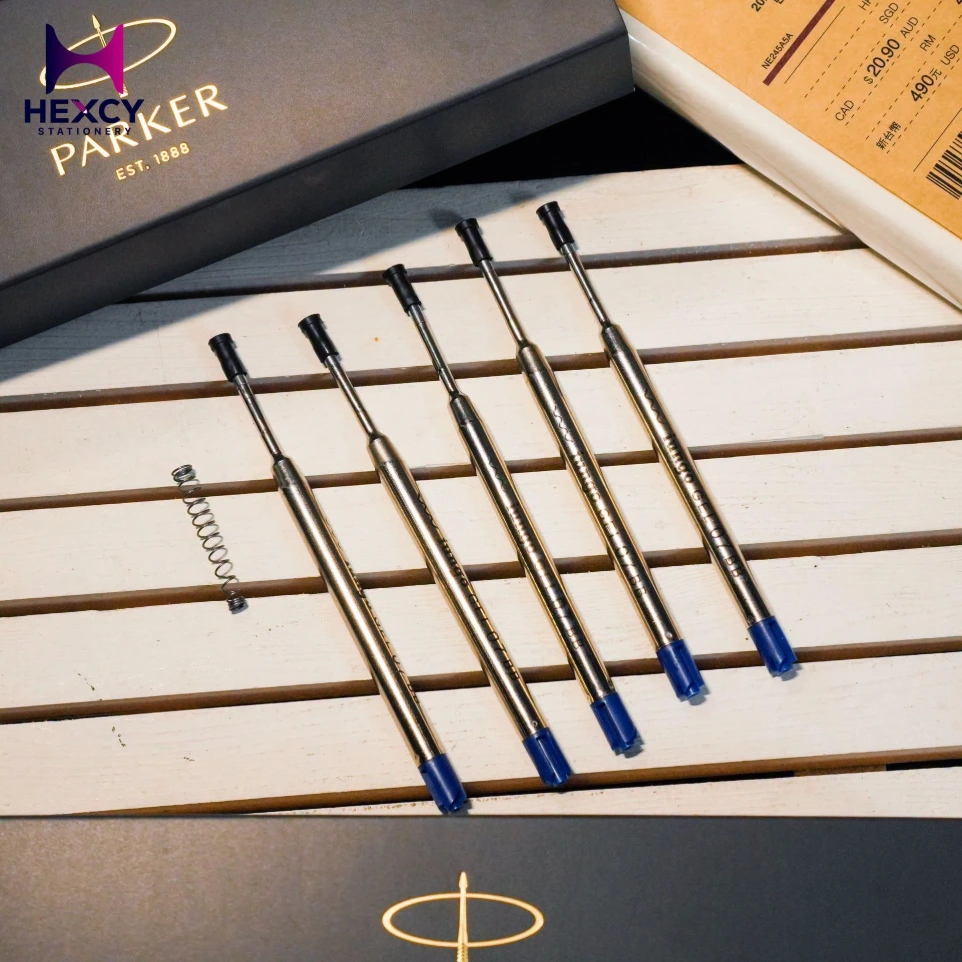 Compatible PARKER Gel Ink Ballpoint Pen Refills for Parker Jetstream Prime (Blue Black)