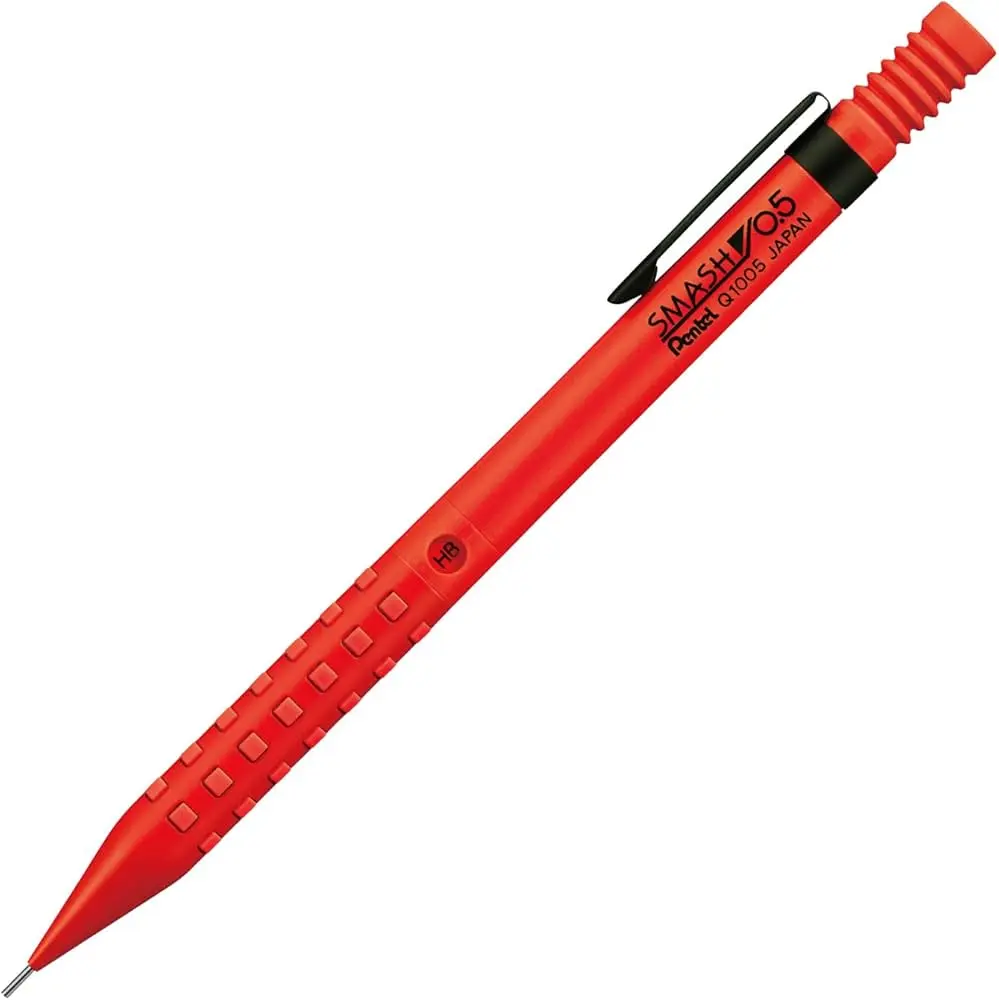 [XQ1005-1B] Pentel Smash Mechanical Pencil 0.5 (Red Orange 1)