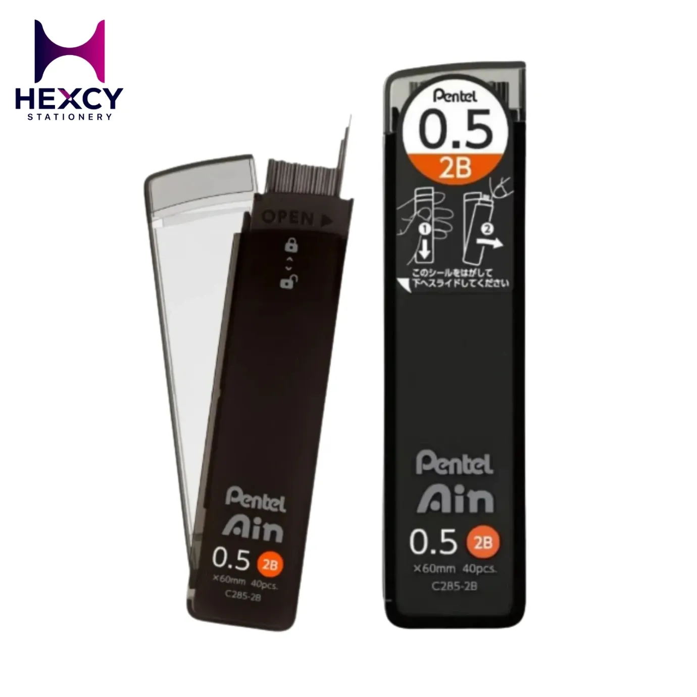 [C285-2B] Pentel Ain Stein Lead-2B 0.5