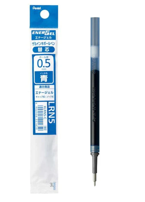 [XLRN5-C] Refill For Pentel Energel S Gel Pen 0.5 (BLUE)