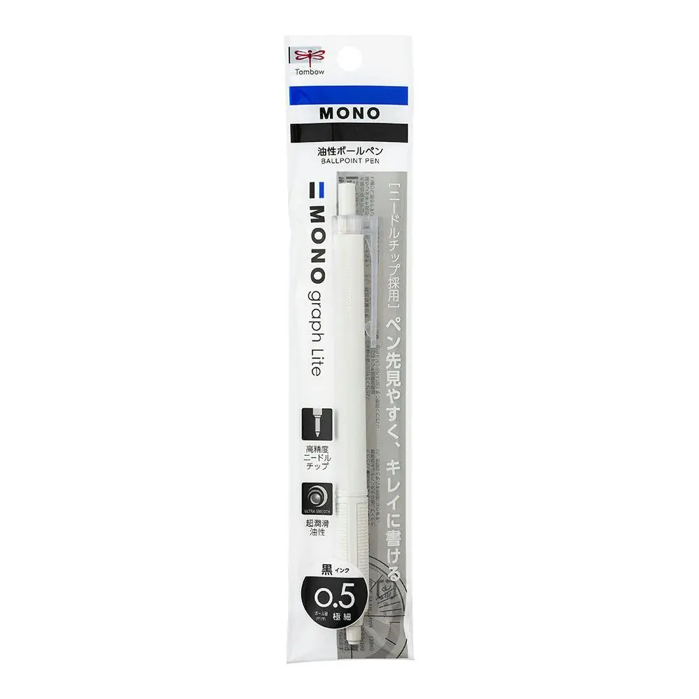 [FCF-112A] Tombow Mono Graph Lite Ballpoint Pen 0.5  (Smoky White)