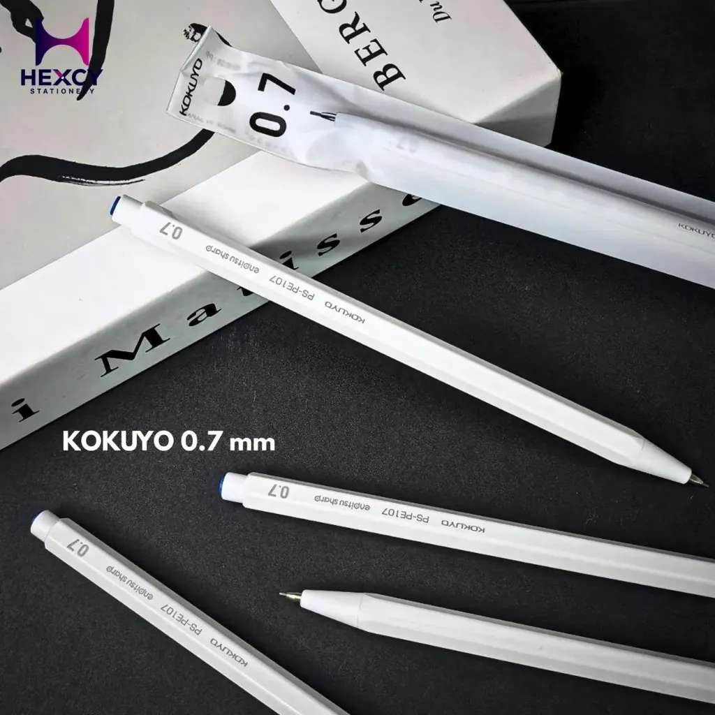[PS-PE107w-1P] KOKUYO Enpitsu Sharp Mechanical Pencil 0.7 (White)