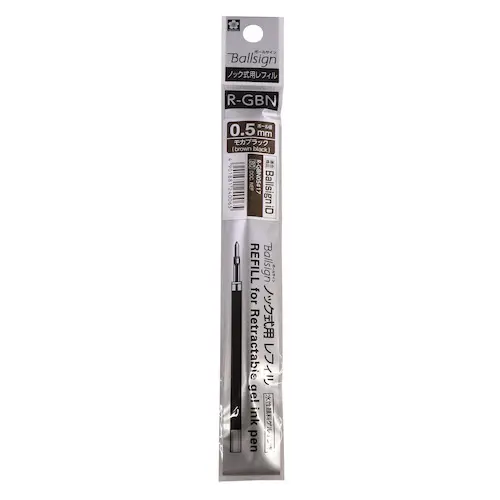 [R-GBN05] Refill For Sakura Ballsign ID 05 Gel Ink Pen 0.5 (BROWN BLACK)
