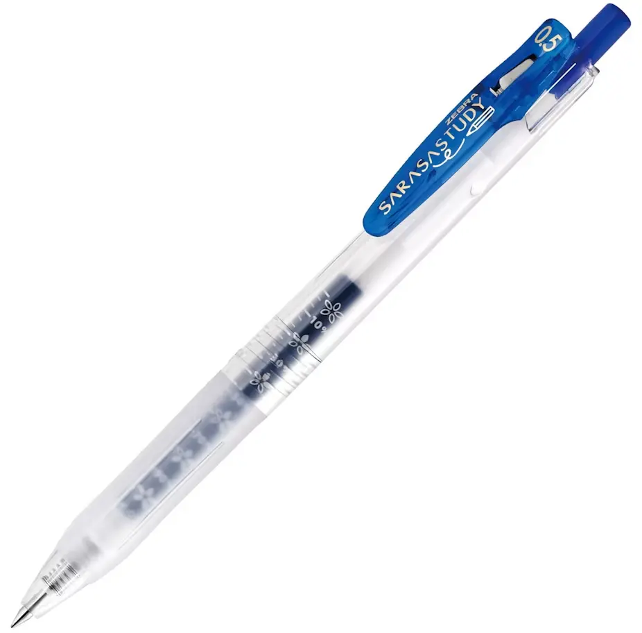 [JJM88-BL] Zebra Sarasa Study Gel Pen 0.5 (BLUE)