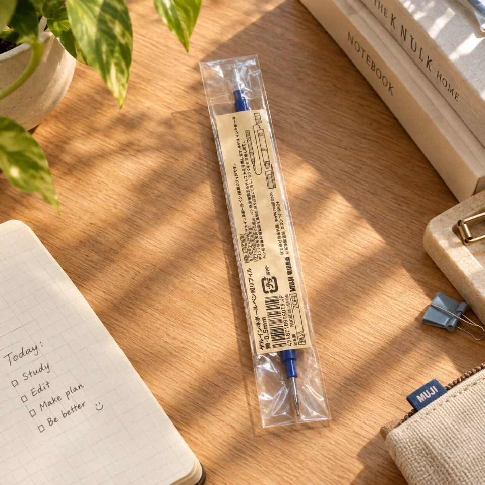 Refill for Muji Erasable Ballpoint Pen Cap Type 0.5
