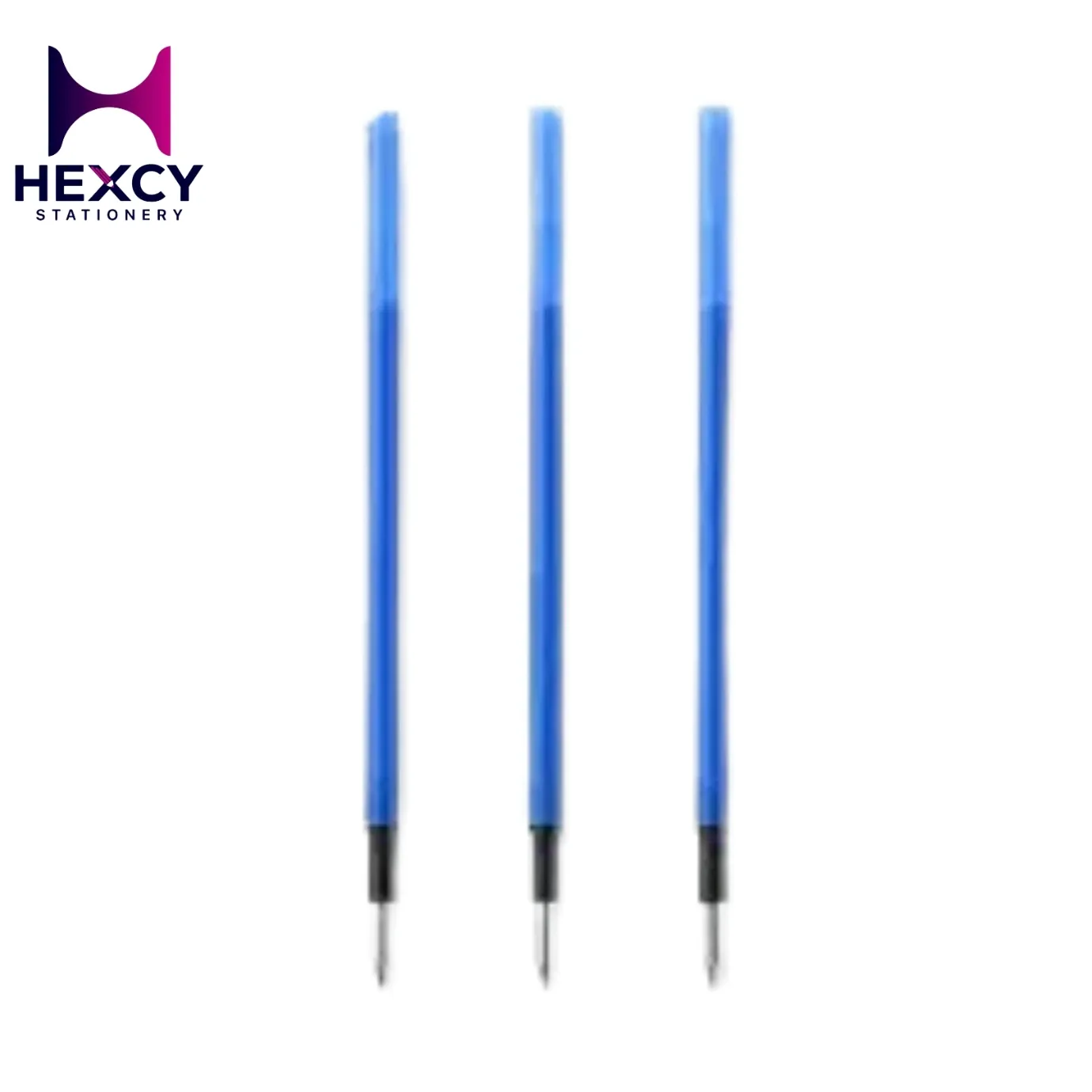[NBD78A3A] Refill for Muji Erasable Ballpoint Pen Knock Type-, 3pcs Pack 0.5 (BLUE)