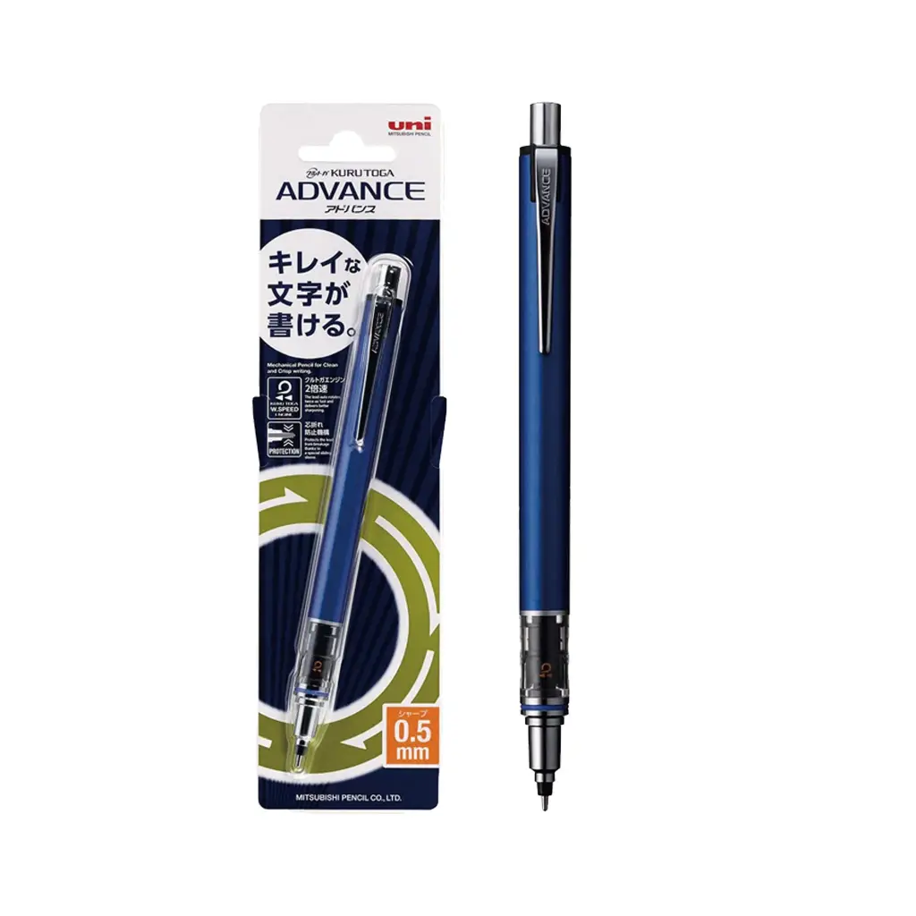[M5-559 1P.9] Uni Kurutoga Advance Mechanical Pencil 0.5 (Navy)