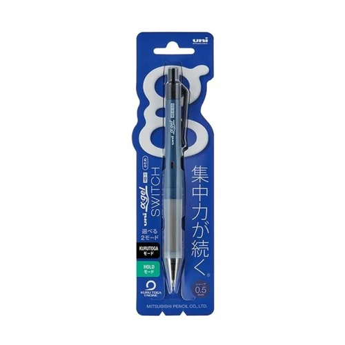 [M5-1009GG 1P.9] Uni Kurutoga Alpha Gel Switch Mechanical Pencil 0.5 (Navy)