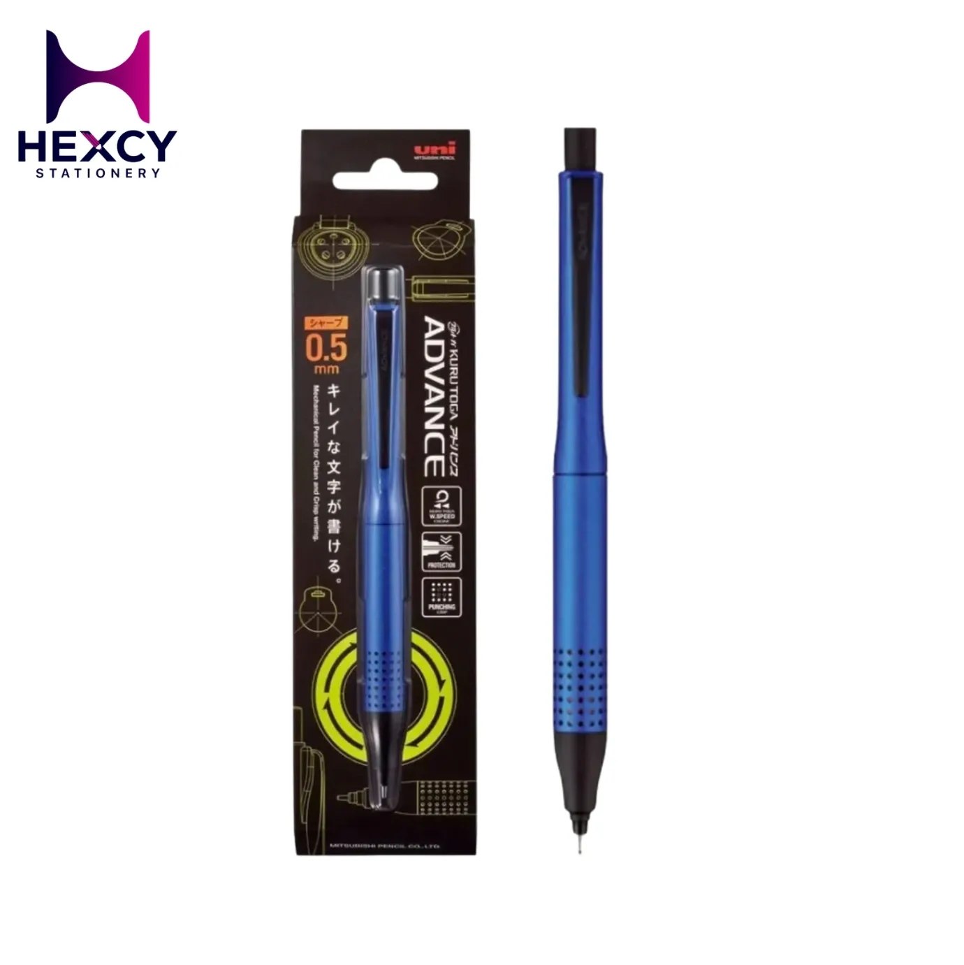 Uni Kurutoga Advance Metal Mechanical Pencil 0.5