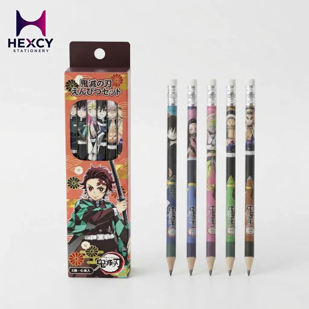 [KY-31 A] Demon Slayer 6 Pcs 2B Pencil
