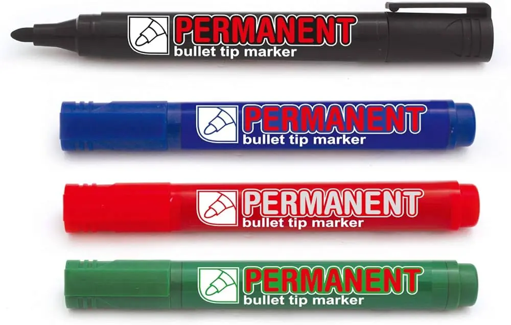 CROWN PERMANENT MARKER-4 Pen Pack