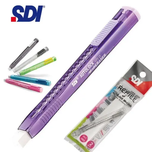 SDI auto lock pen eraser GPE25