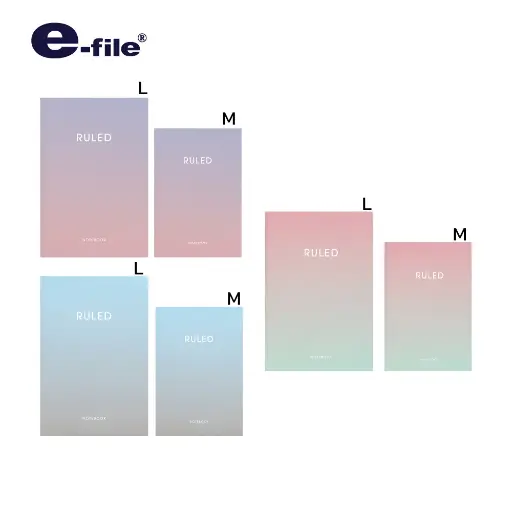 [CNB108-L] E-File Ruled Line Notebook -75 GSM