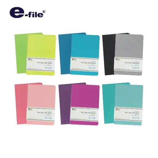 E-File: Two Tone Twin Memo,Double Pax,Lines,Blank memo,65 GSM