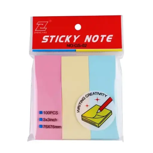 [K3-1] China Stick Note [3*3] 3 Colors K31