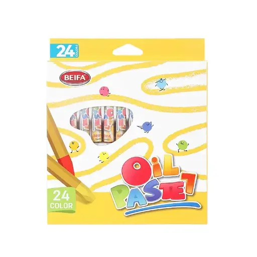 [DA.100.B902] Beifa 24 Colors Oil Pastel(Large)