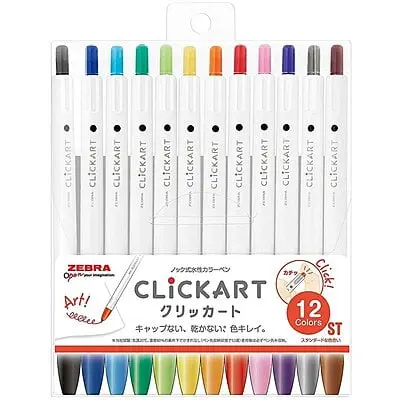 Zebra Click Art Standard Colors (12C Set)