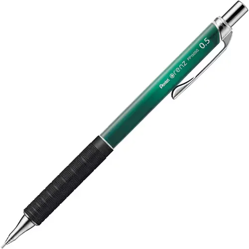 Pentel Unbreakable Lead Mechanical Pencil Orenz 0.5mm Metal Grip Green Color Limited Edition XPP1505G2
