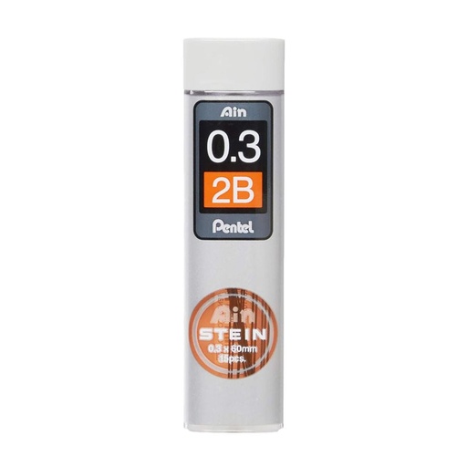 [C283-2B] Pentel Mechanical Pencil Refill Pentel Ain 0.3mm 2B