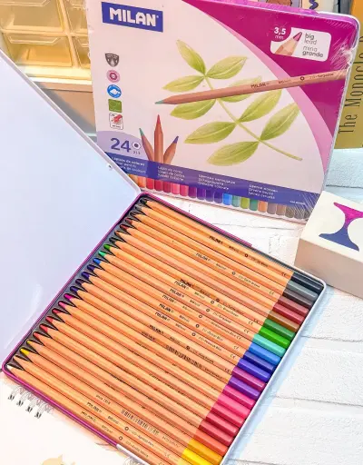 [80058] Milan Color Pencil 24Pcs