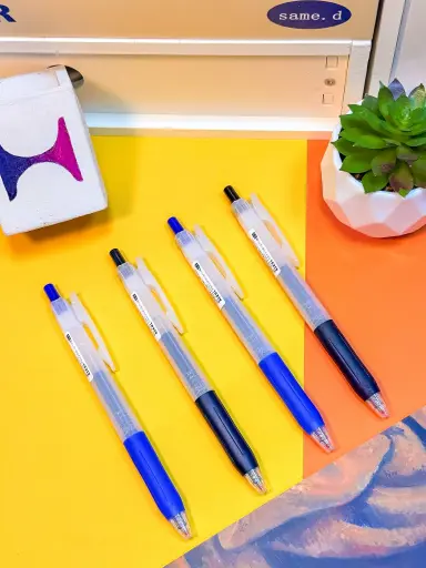Askul Knock-type gel ink ballpoint pen, 0.5mm