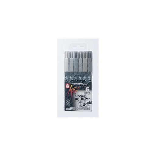 Sakura Koi Coloring Brush Pen 6 Colors Set