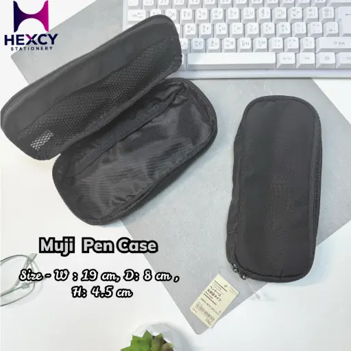 [NDD77A1S] Muji Polyester pen case, large capacity type