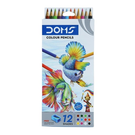 [ART NO.3445] Doms Colour Pencil  12Colours
