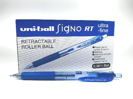 Uniball Signo RT Gel Blue Pen 0.38