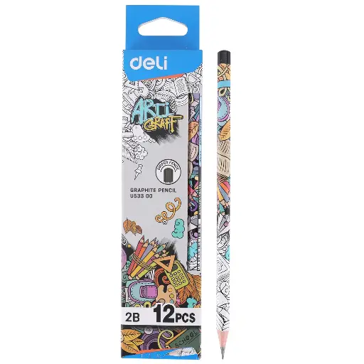 [EU53300] Deli 53300 Graphite Pencil 2B Hexagonal